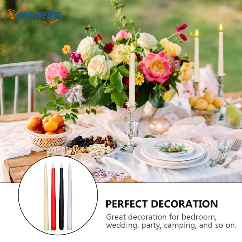 Convenient Battery Powered ABS Simulation Candle Lamp/ LED Long Rods