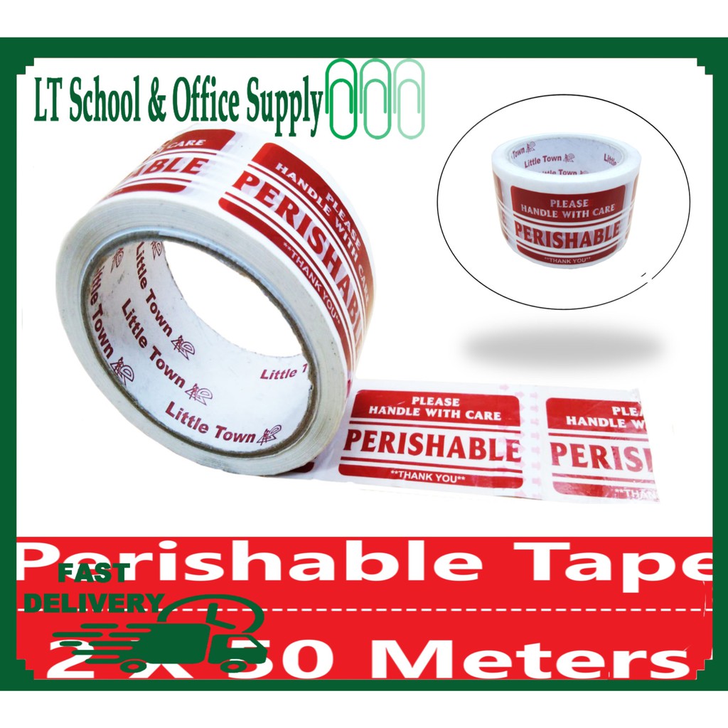 1 Roll Perishable Packaging Tape 2 X 50 Meters | Shopee Philippines