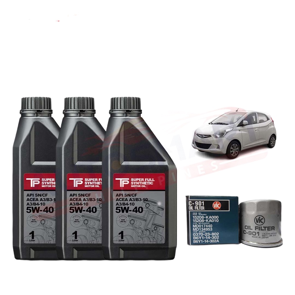 TP Japan 5W40 Hyundai Eon Fully Synthetic Motor Oil 3 Liters Change