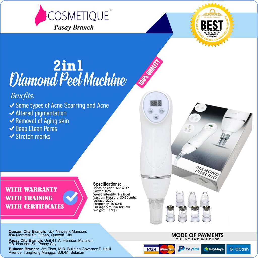 Complete Set Mini Diamond Peel Facial Machine | Shopee Philippines