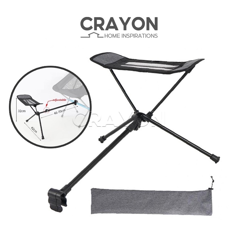 Portable Retractable Footrest Recliner Extension Leg Stool For Folding
