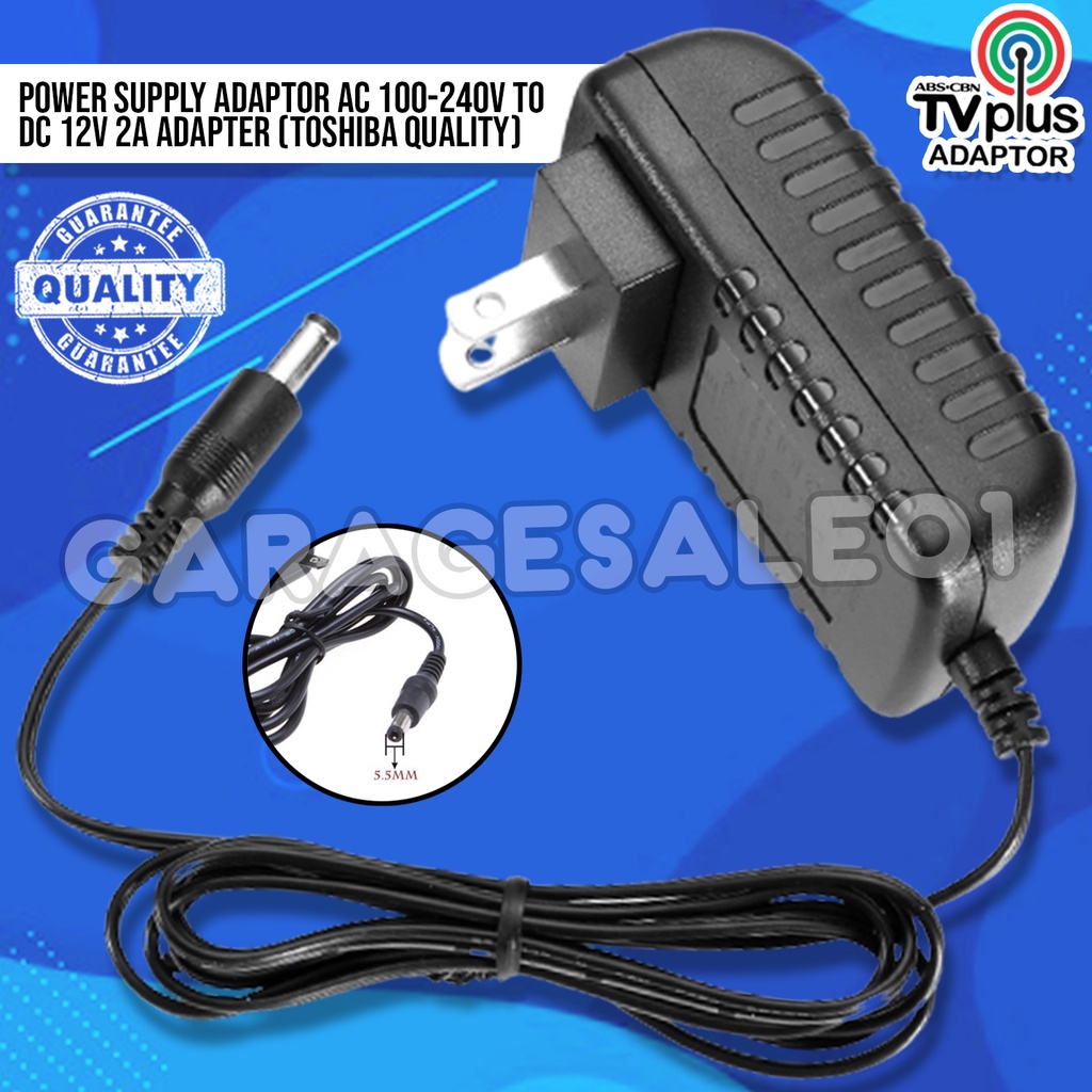 ⚡12V 2A AC/DC Adapter Charger Power Supply For CCTV Security (TOSHIBA  QUALITY)⚡