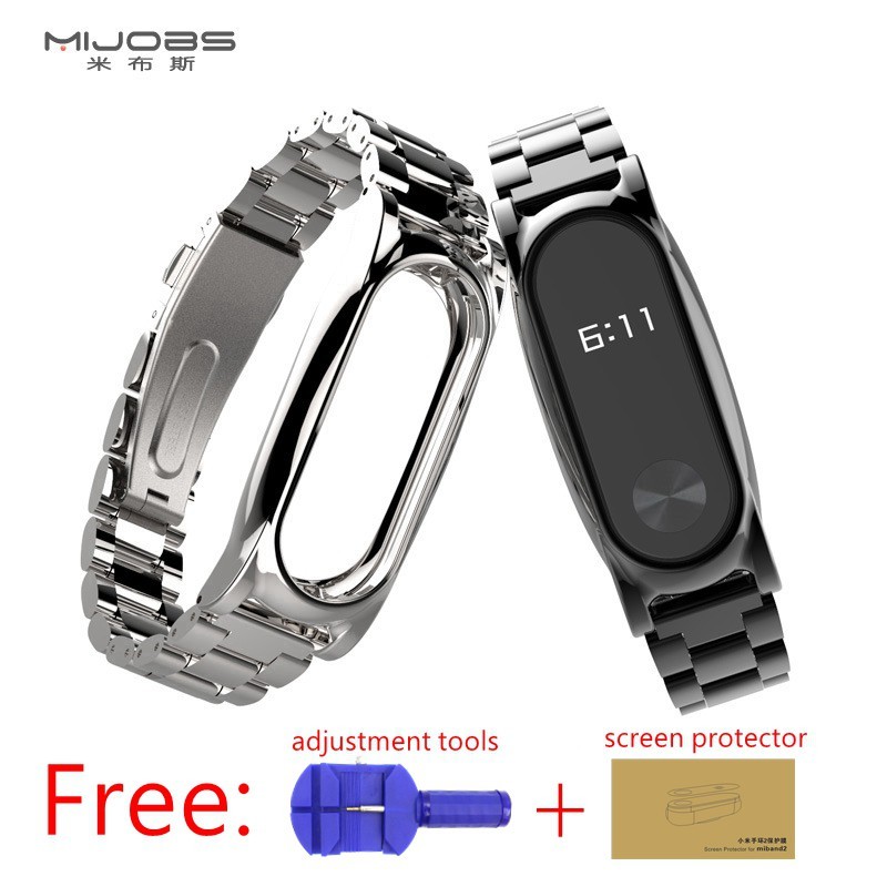 Cheap Metal Wristband For Redmi band 2 Stainless steel Strap with