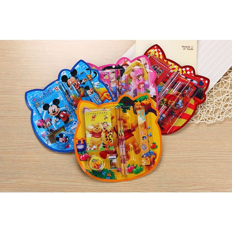 Writing Tool SET 8 in 1 Stationary Pencil Stomach Ruler Mini Memo ...