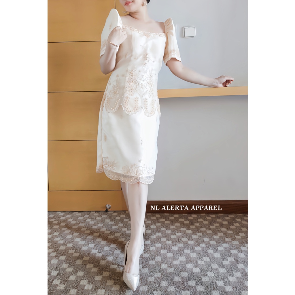 MODERN FILIPINIANA DRESS FOR WOMEN HIGH QUALITY KULTURA Shopee Philippines
