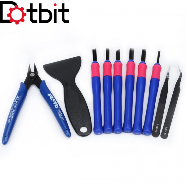 Dotbit 3D Printer Parts Repair Tweezers Spade Clipper Tool Kit Set for