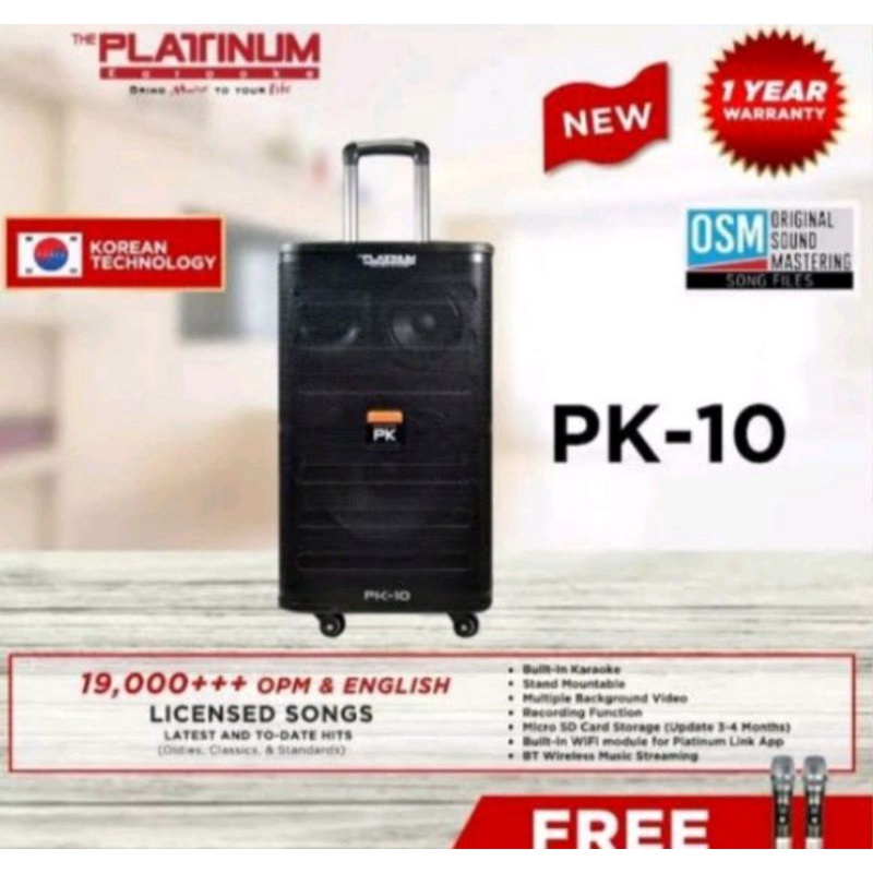 Platinum karaoke best sale with speaker