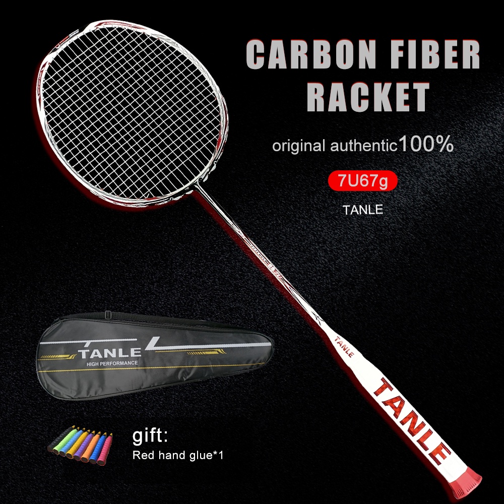 Badminton racket TANLE 7U 67g ultralight full carbon fiber badminton