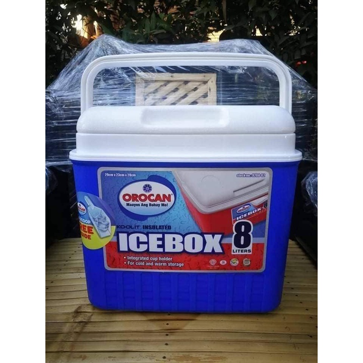 Orocan Mini Ice Box Chest Insulated Cooler 8 Liters with Handle Color