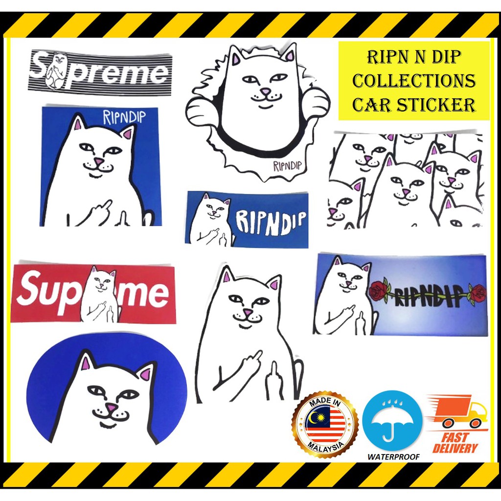 RIP N DIP COLLECTIONS CAR STICKER WATERPROOF | Shopee Philippines