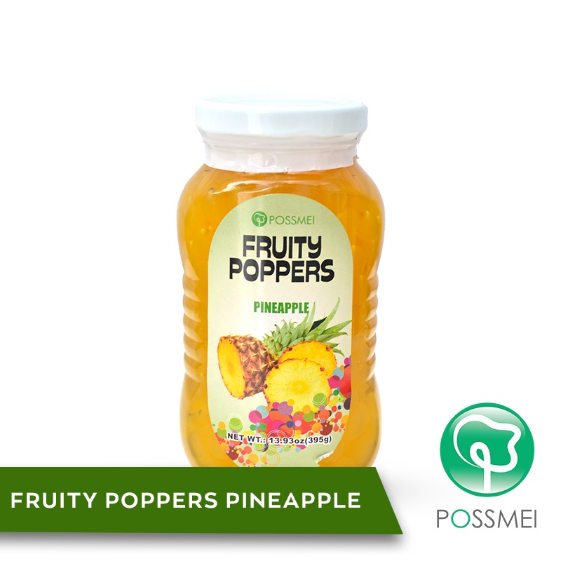 Possmei Pineapple Fruity Poppers 395 grams (12 bottles) | Shopee ...