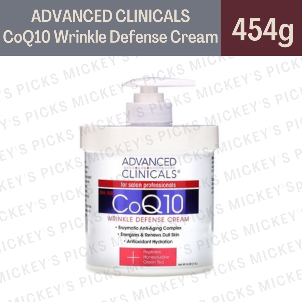 Advanced Clinicals, CoQ10, Wrinkle Defense Cream, 16 oz (454 g