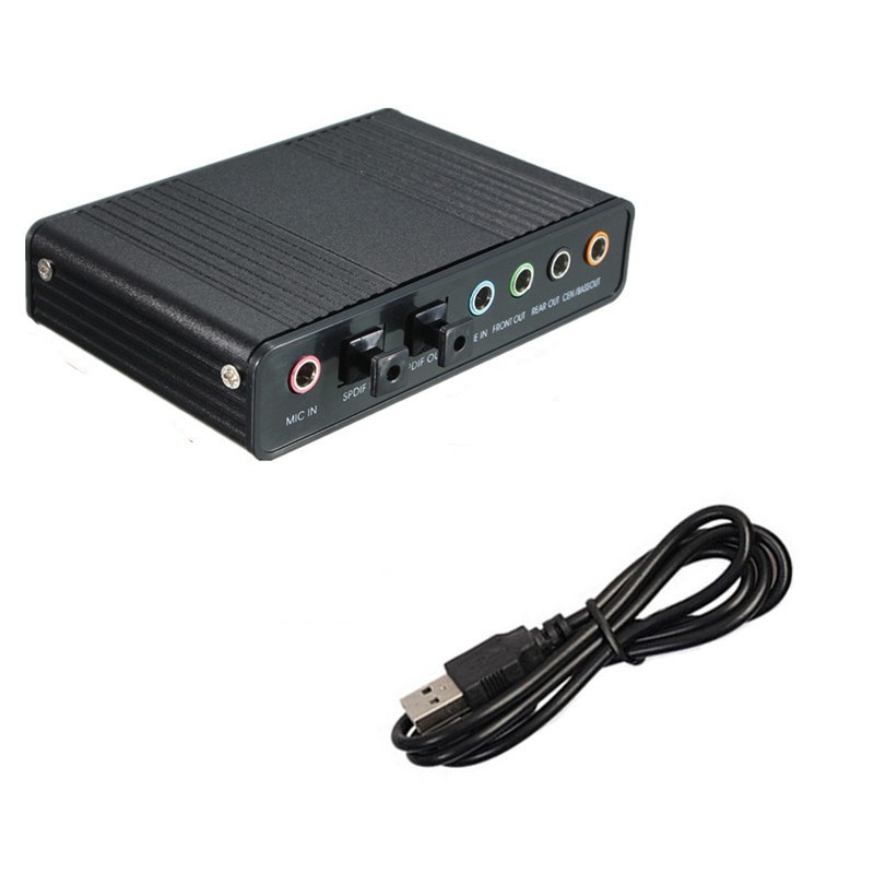 Maikou USB 6 Channel 5.1 Audio External Optical Sound Card Auido