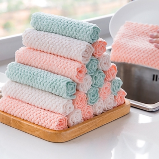 Pineapple double-sided absorbent rag Thicken towel small square