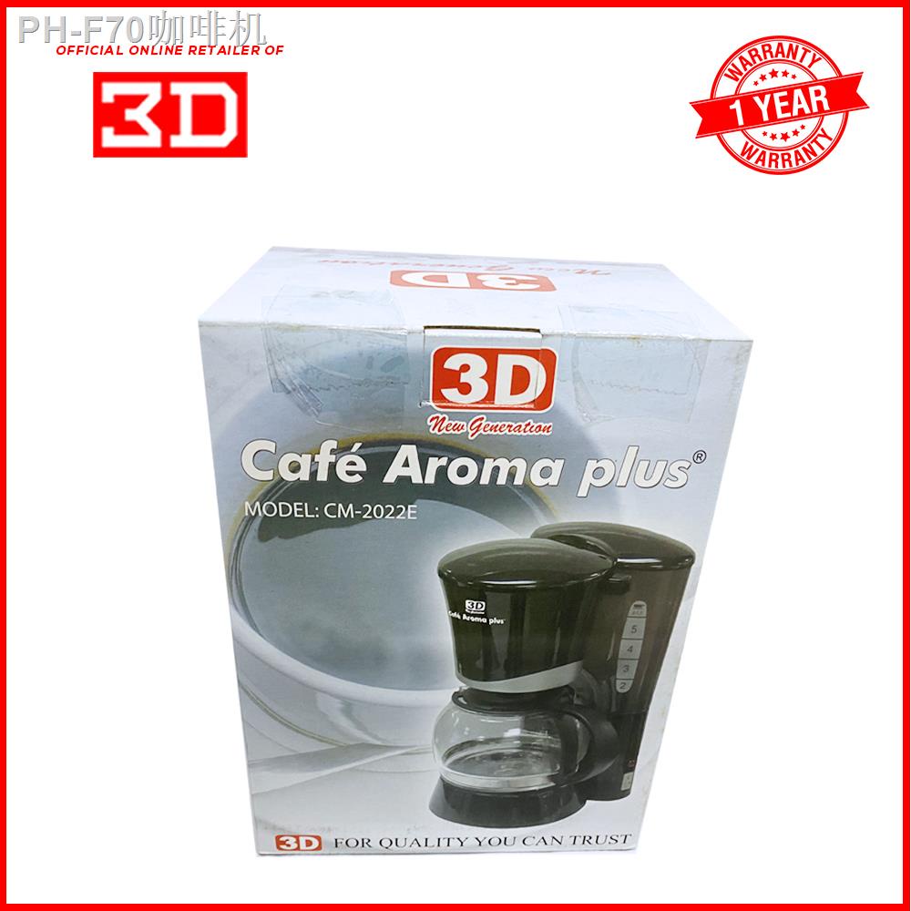 ۞❐3D Cafe Aroma Plus CM-2022E 600ML Coffee Maker