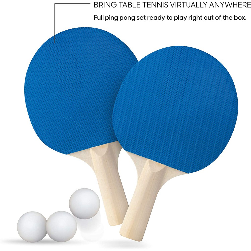 7-Piece Retractable Table Tennis Game Set All-in-ONE Ping Pong Set