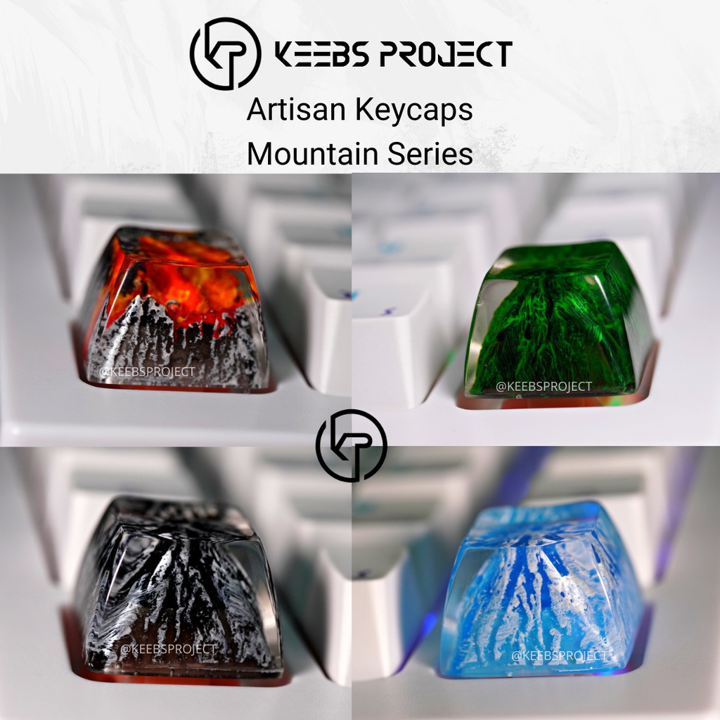 Artisan Keycaps- Mountain Series Custom Made Handcraft for Mechanical ...