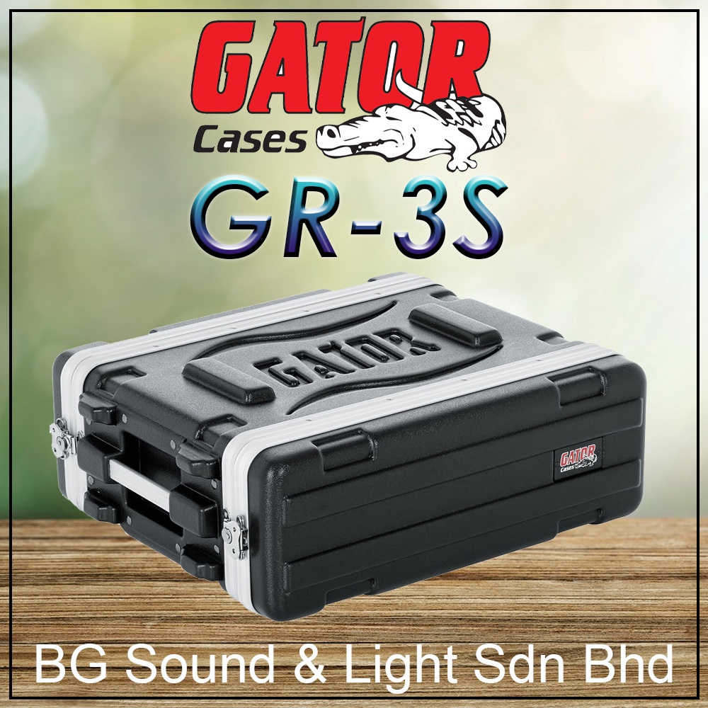 Gator Gr 3S : Gator 3 Space Shallow Rack Case GR-3S Black – ZRYT