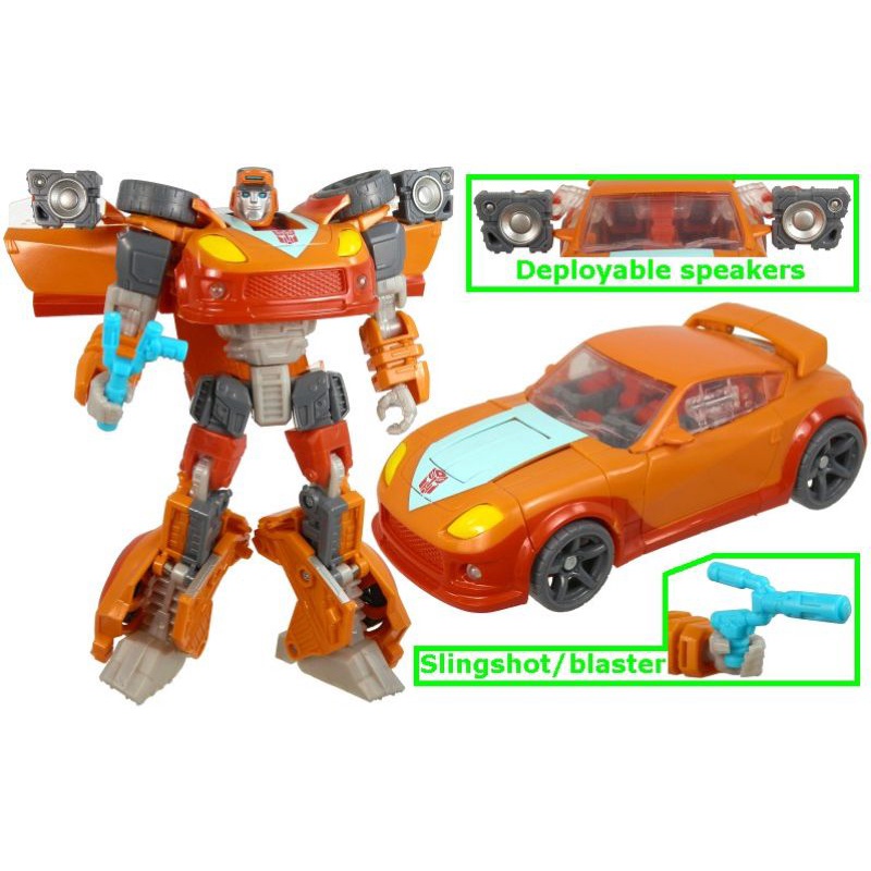 Transformers Generations Deluxe Class Wheelie – Action Figure 2-in-1 Robot E Auto Sportiva – Giocattolo Per Bambini Dai 5 Anni (Import Giappone)