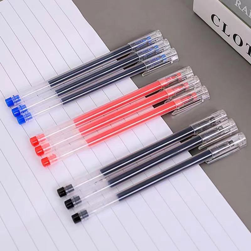 10 pcs Simple and transparent 0.5mm gel pens, office supplies | Shopee ...