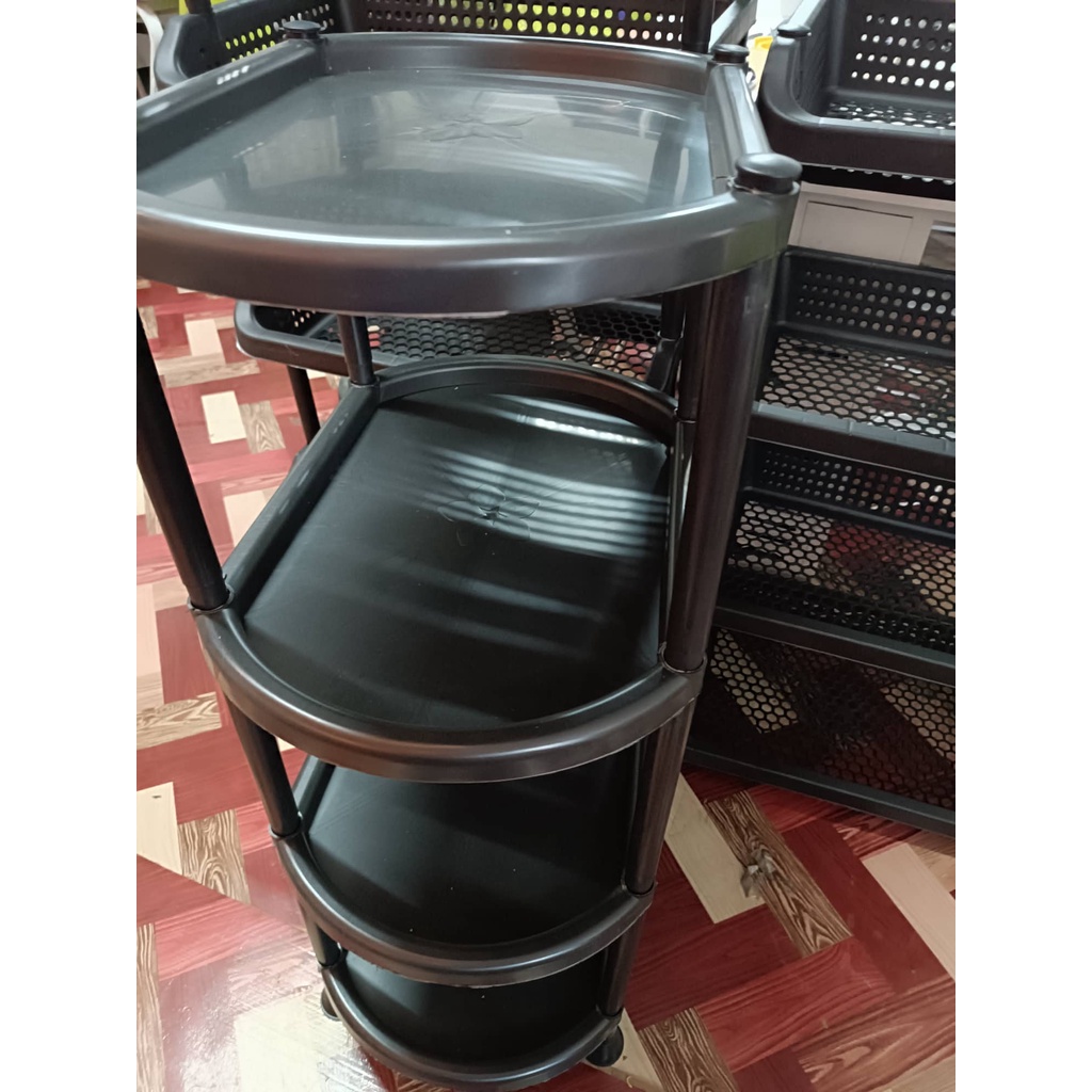 LARGE SAMPAGUITA SHOE RACK 4L 5L / PLASTIC BLACK STORAGE ORGANIZER ...