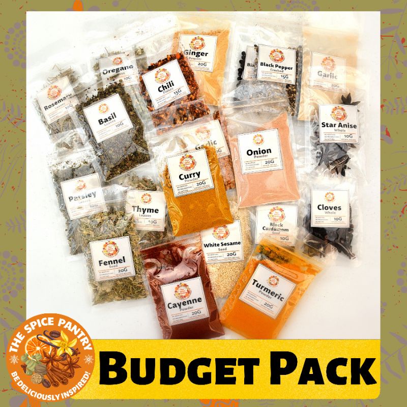 SPICES AND HERBS TIPID TRIAL PACKS (10 Grams to 20Grams) Shopee