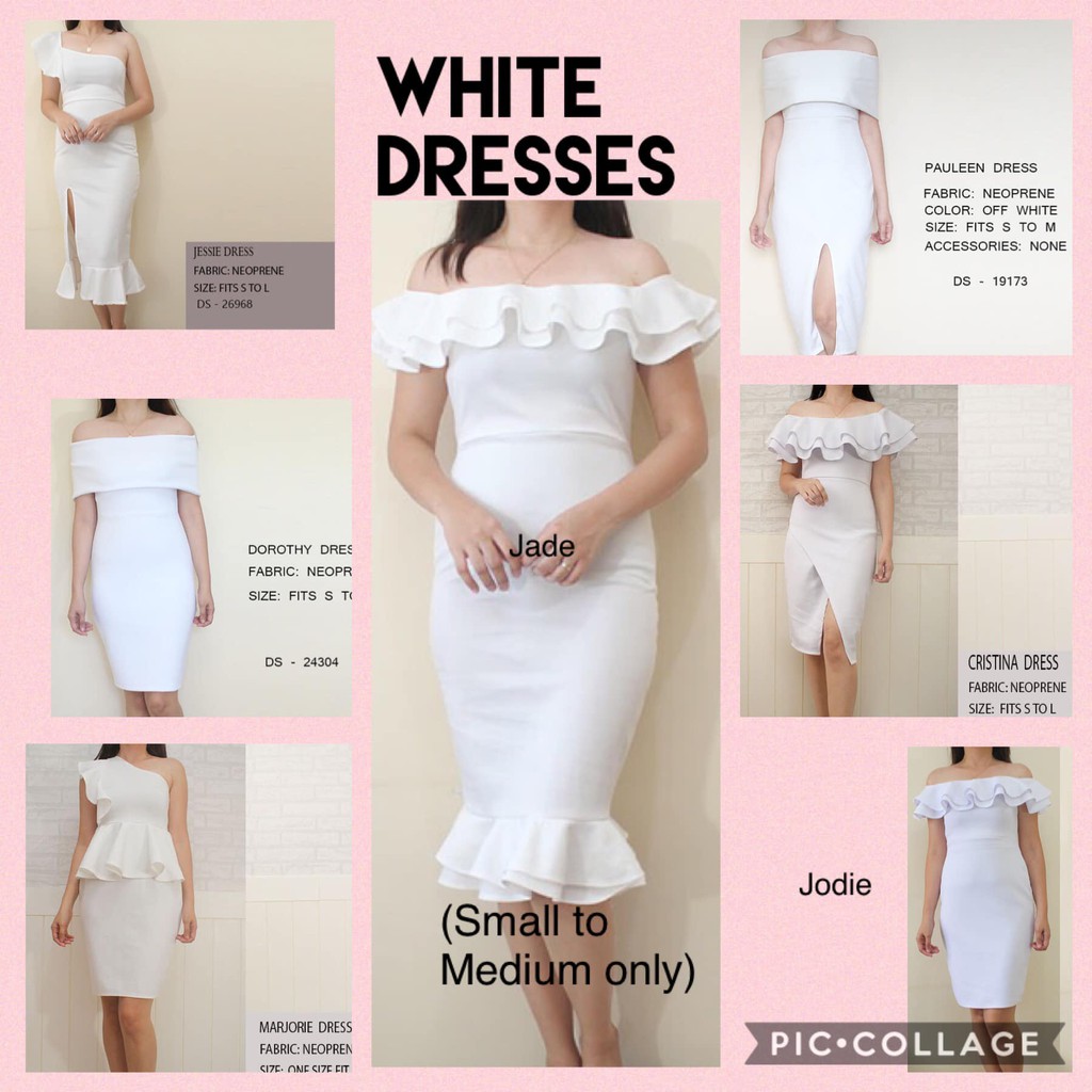 White hot sale dresses designs