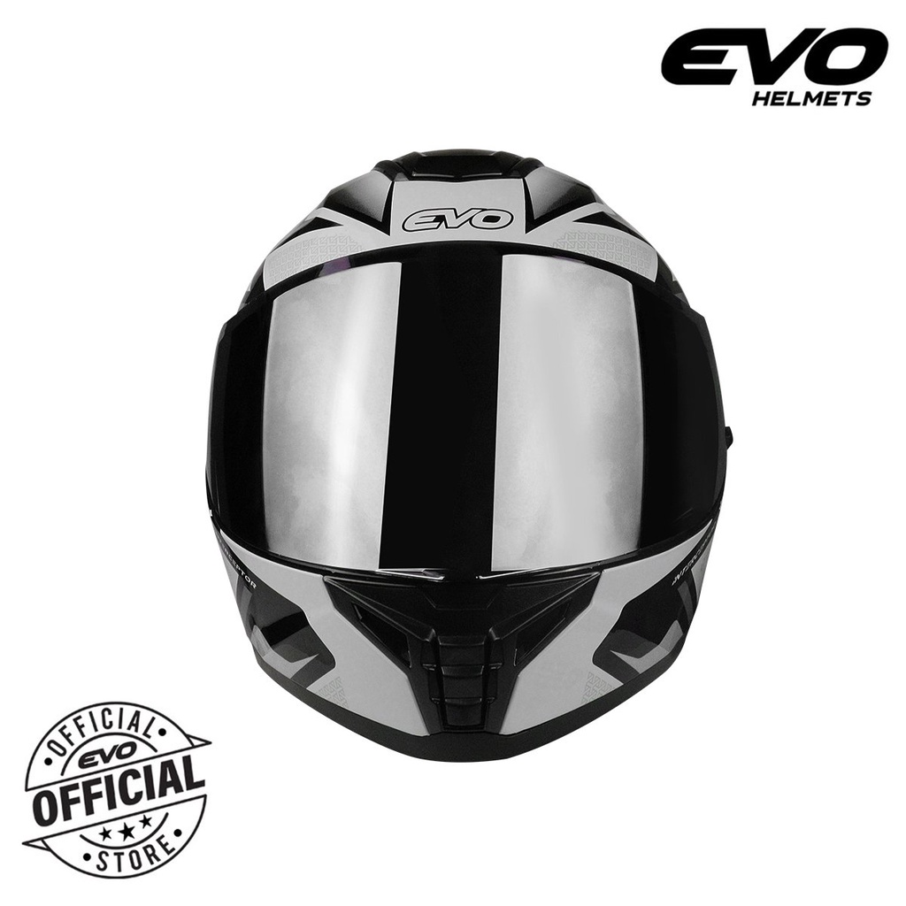 EVO SVX02 Interceptor Full Face Dual Visor Helmet with Free Clear Lens