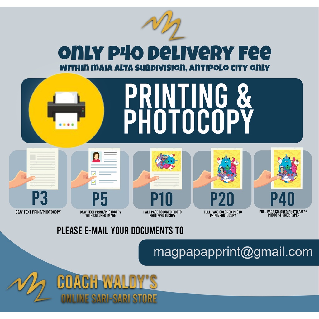 Document Printing Colored and B&W | Shopee Philippines