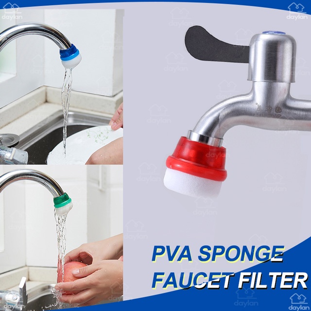 3PCS Faucet Sponge Filter Kitchen Bathroom Balcony Universal Sink ...