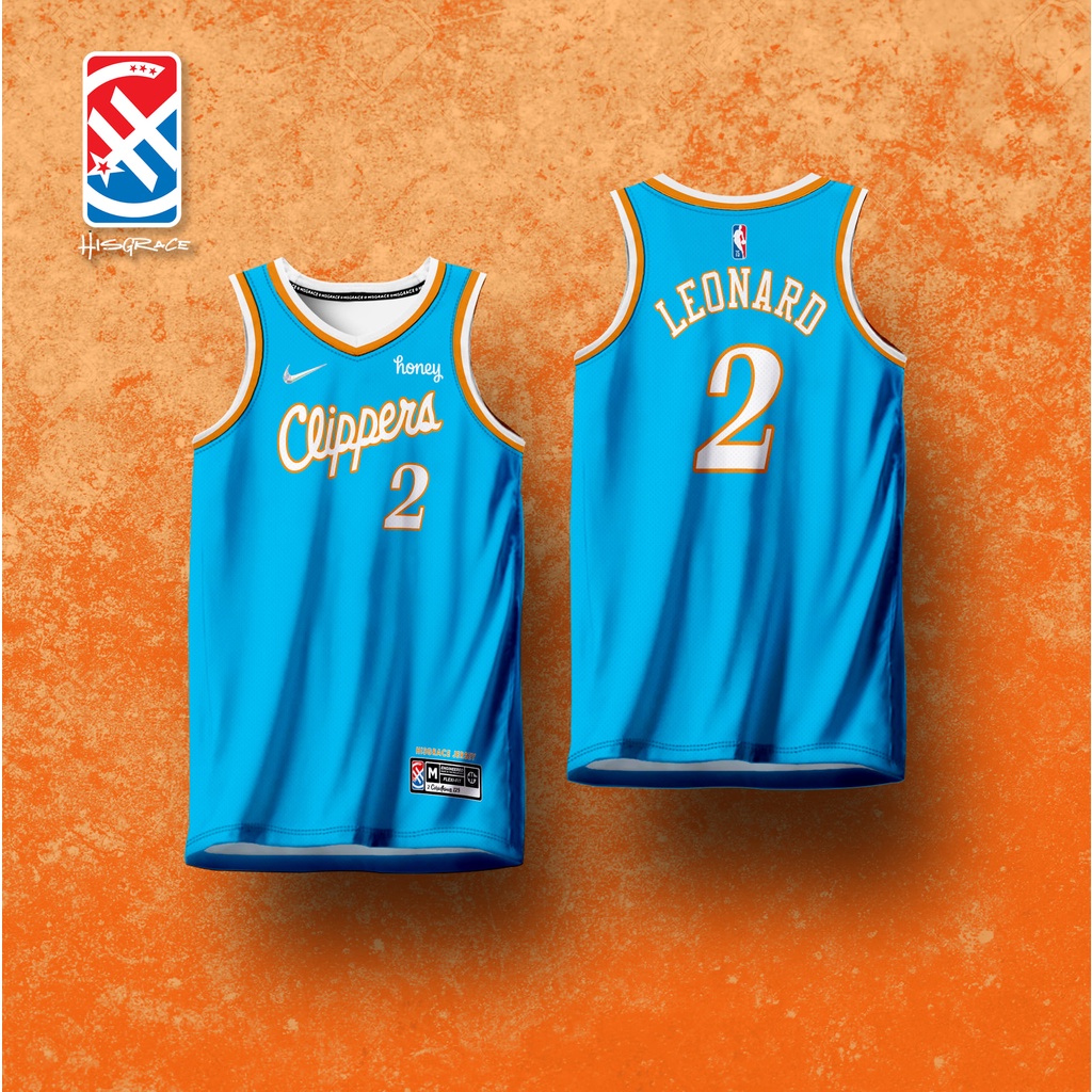 NEW LA CLIPPERS FULL SUBLIMATION HG CONCEPT JERSEY