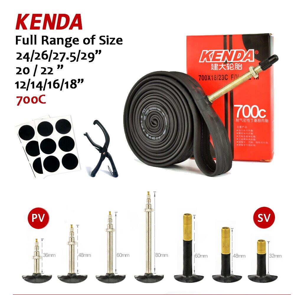 Bicycle Inner Tubes 700 23c Tube Kenda Bike Inner Tubes 700C