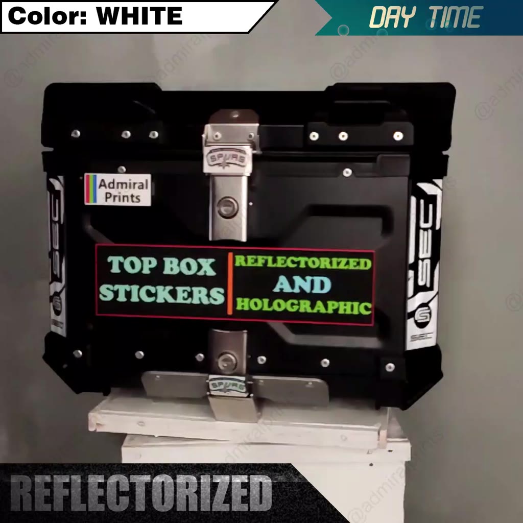 Alloy Top Box Sticker Waterproof SEC Tornado Edition (REFLECTORIZED ...