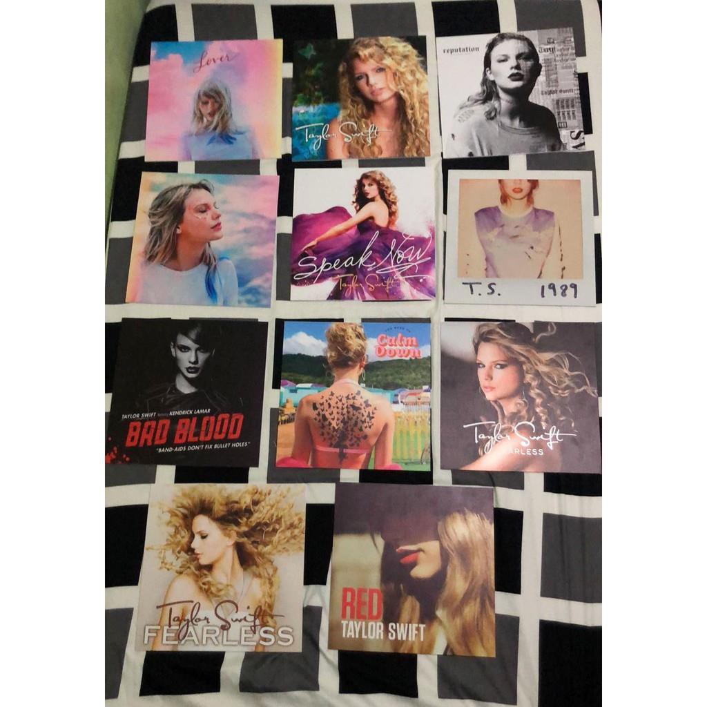 diamond painting◐♞Taylor Swift Single/Album Covers (Vinyl-Style) [UV Print  on Sintra Board] Red