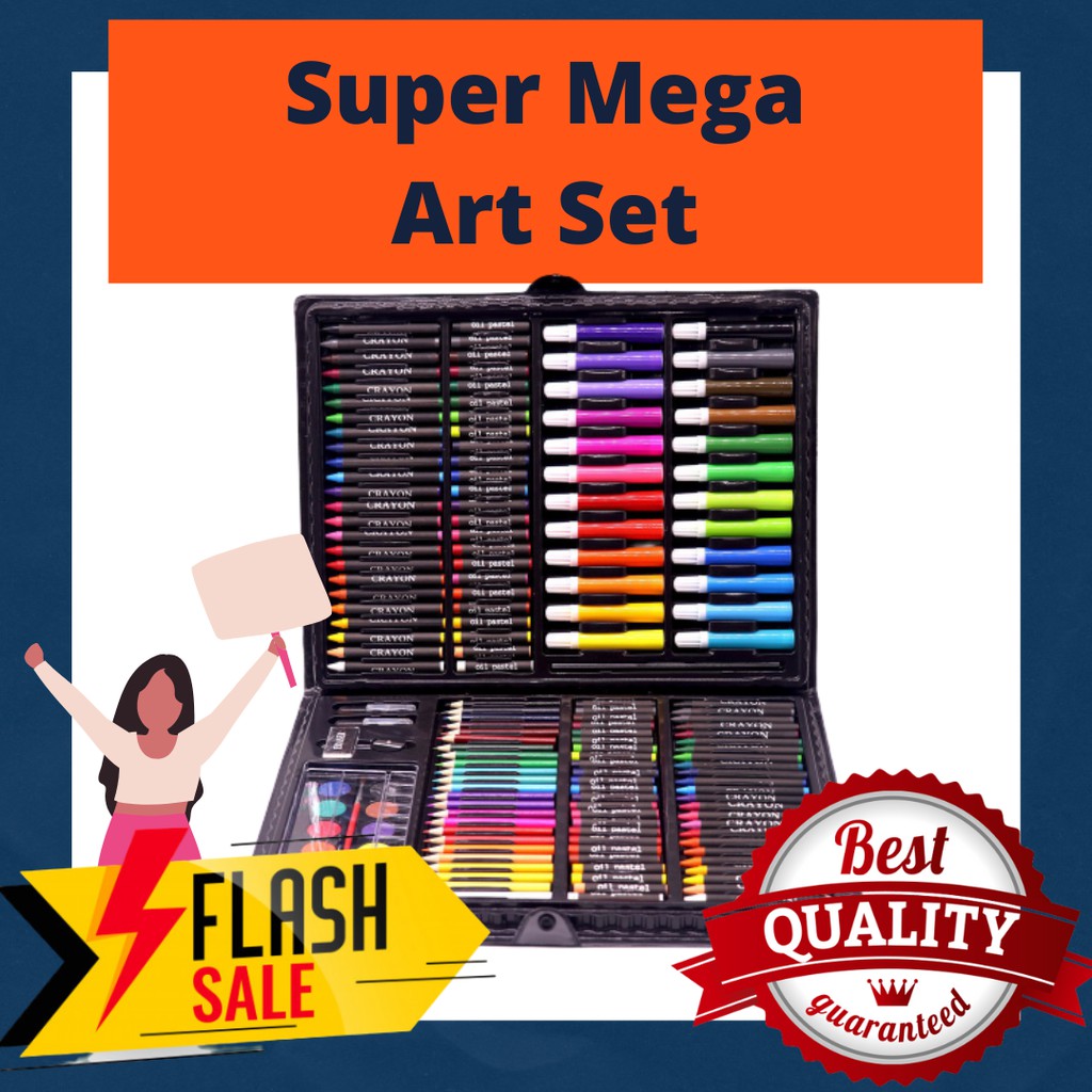 168 PCS Kids Super Mega ART Coloring Set for Arts & Crafts