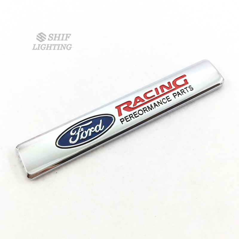 1 x Metal Ford Racing Car Side Fender Rear Emblem Sticker | Shopee ...