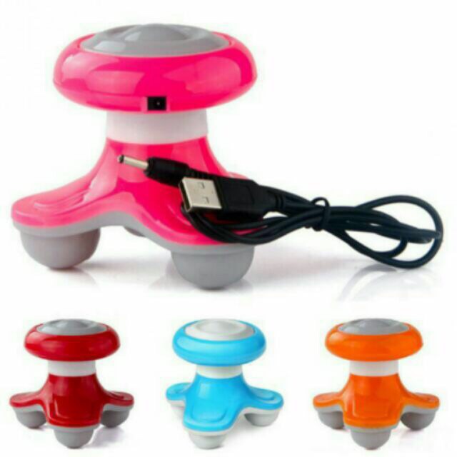 Swy Mini Portable Multi Triangle Massager Electric Handheld Rechargeable Usb Full Body Massage