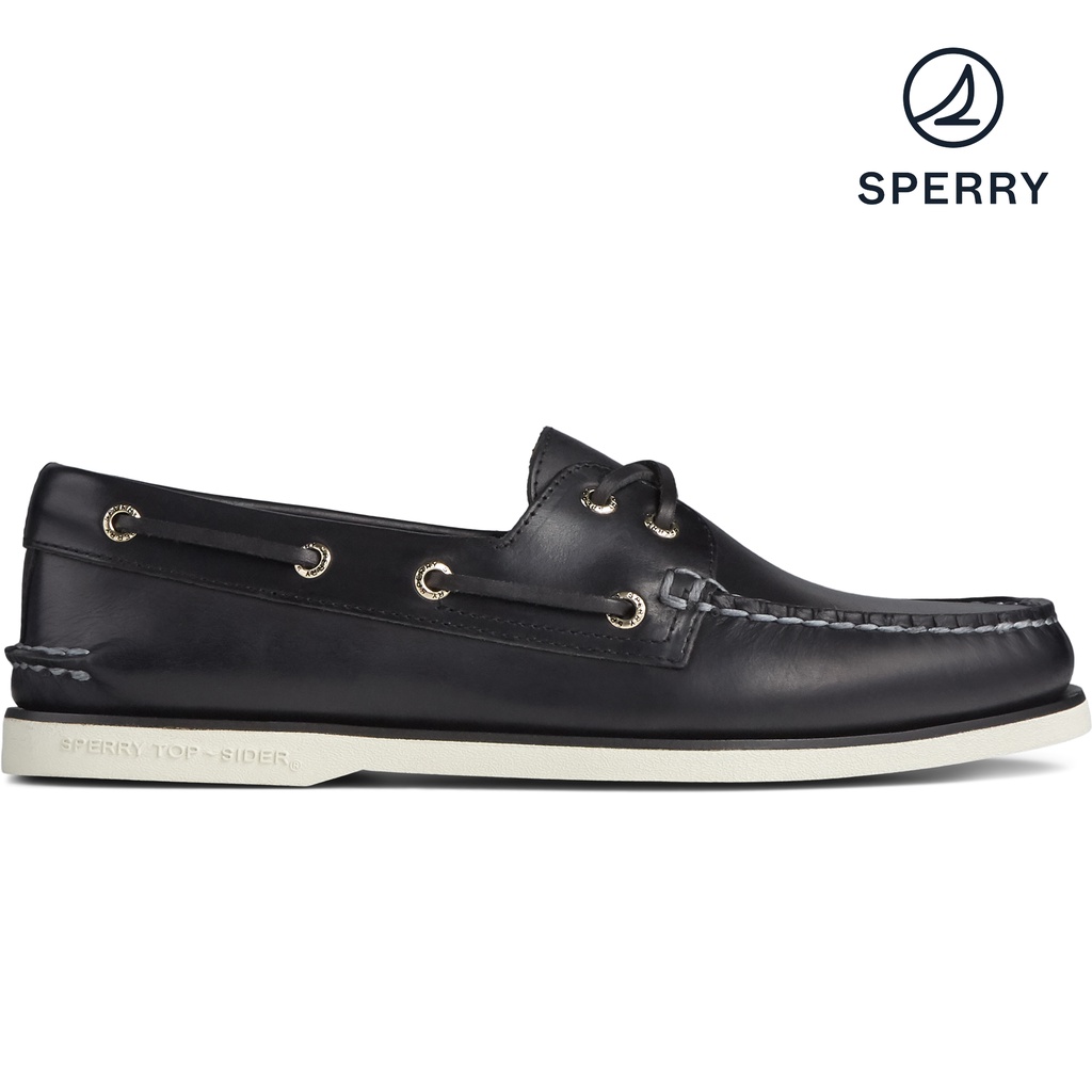 Black and hot sale gold sperrys