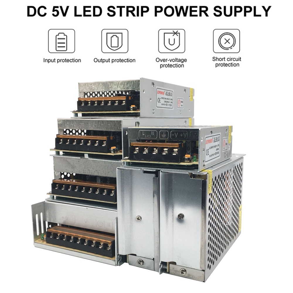 5V 30A 40A 60A 70A Power Supply Lighting Transformer AC 110V 220V For ...