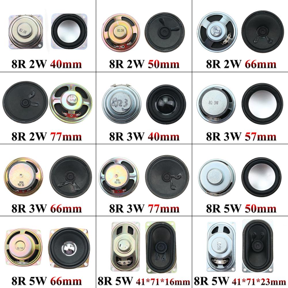 Uxcell 8 Ohm 2W 50mm Diameter Round Internal Magnet Speaker Steel