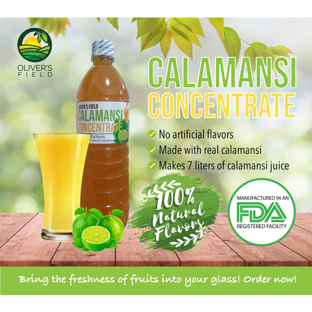 Calamansi Concentrate 1 Liter Olivers Field Shopee Philippines