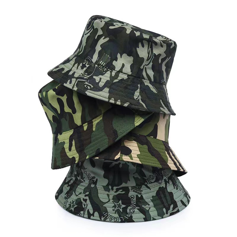 Camo Outdoor Fishing Cap Camouflage tactical Bucket Hat Camping