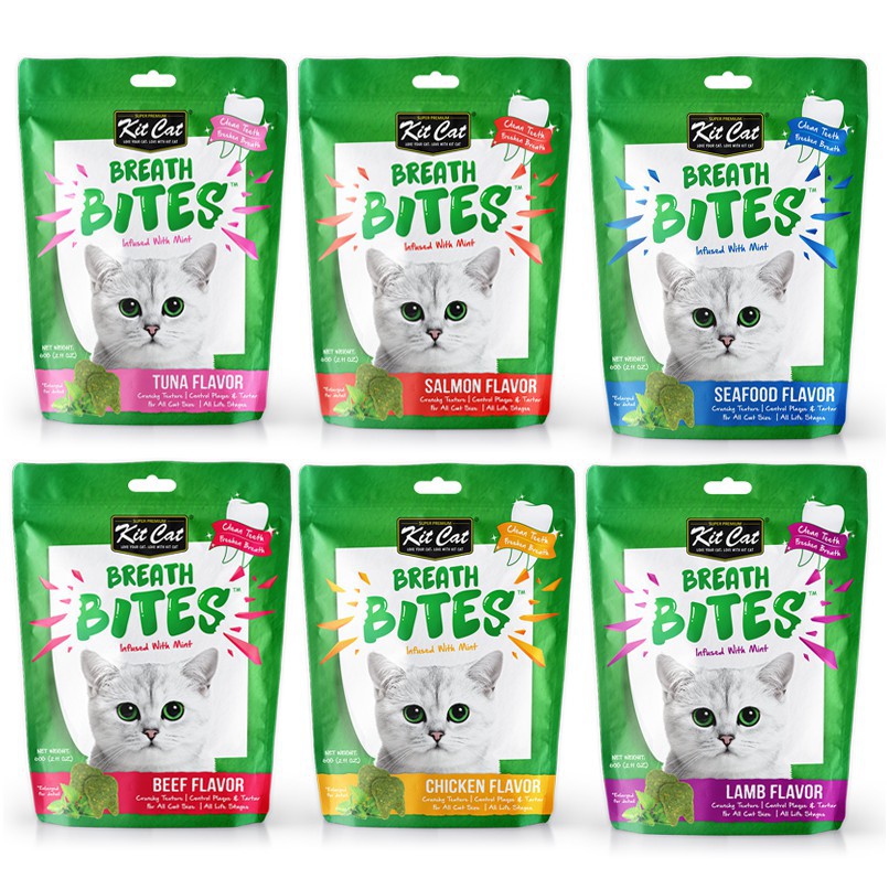 Kit Cat Breath Bites Cat Food Treats 60g. Shopee Philippines