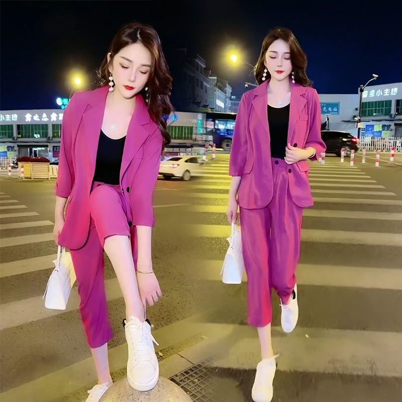 Ready Stock women's Popular fashion suit for women the summer of 2022 ...
