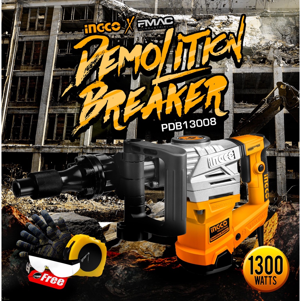 Ingco Demolition Breaker PDB13008 +FREEBIES | Shopee Philippines