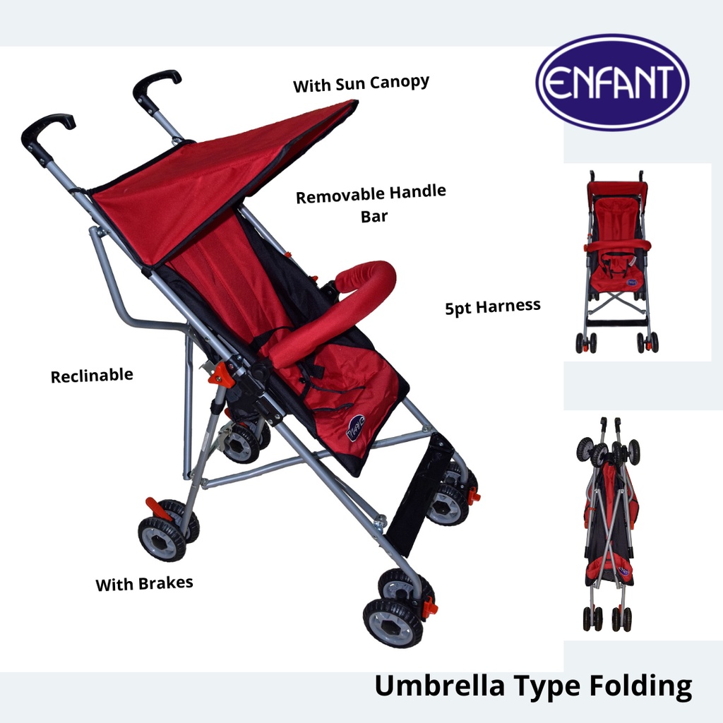 Folded umbrella stroller hotsell