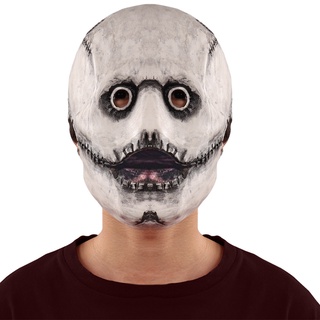 1pc Mens Halloween Horror Full Face Mask Latex Full Head Cover Cos Game