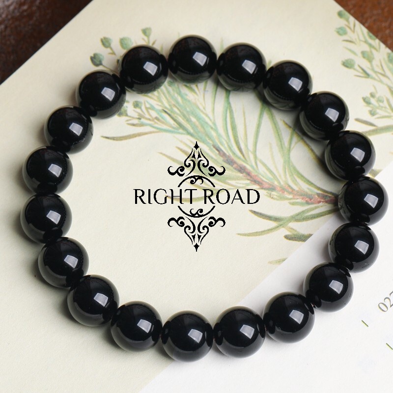 with certificate Lucky Charm Bracelet 2024 Obsidian bracelet lucky bracelet couple beads