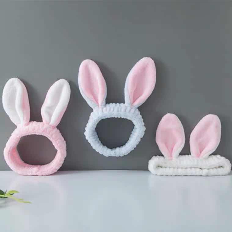 1doz 12pcs Lovely Bunny Hairband Autumn Korean Rabbit Ears Face