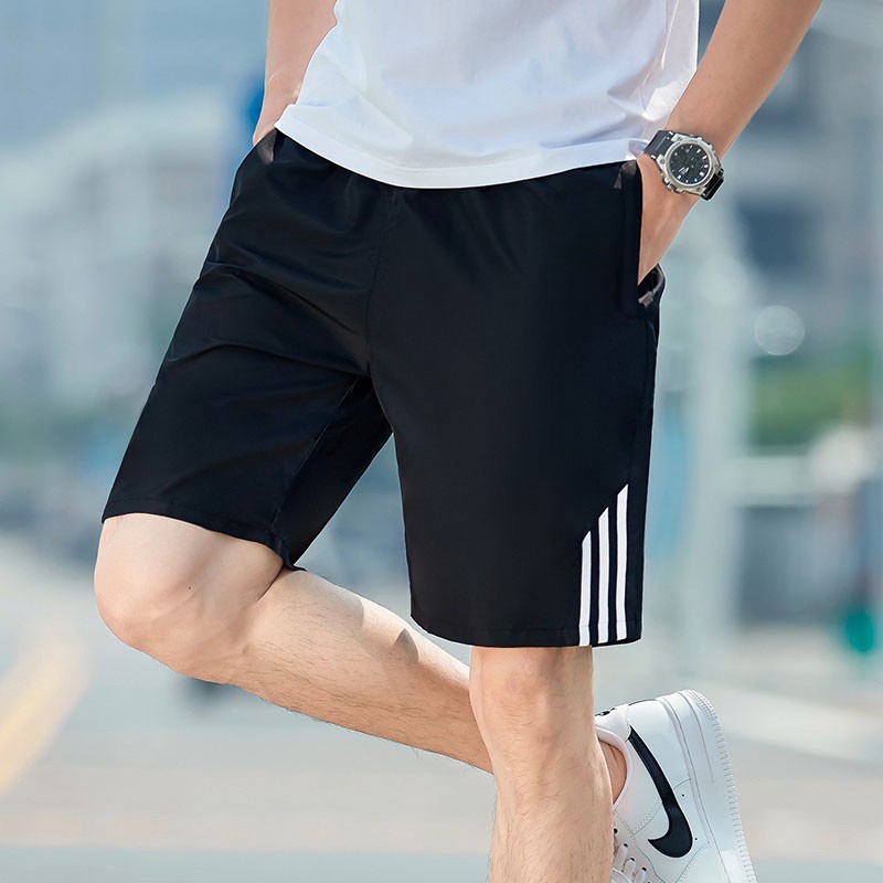 Men Shorts Casual Short Pants Men Sports Shorts Beach Shorts With Zipper  Pocket Summer Pants Cropped